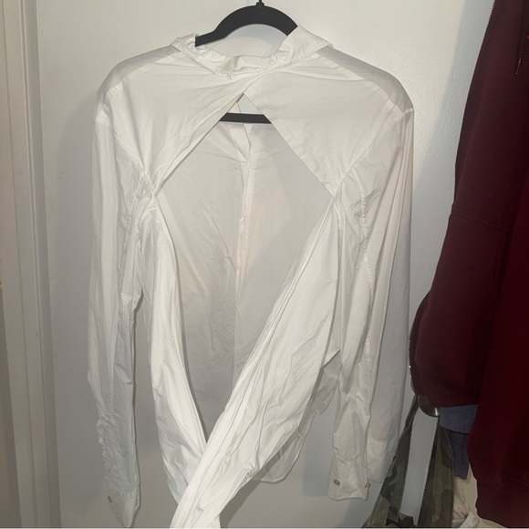 forte forte white shirt with cummerbund - Picture 5 of 7